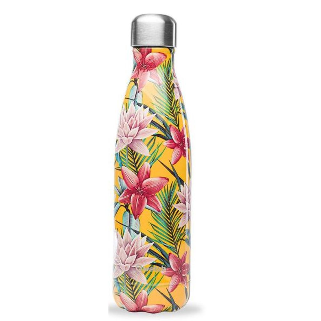 Bouteille isotherme tropique jaune 1L - Visuel 1