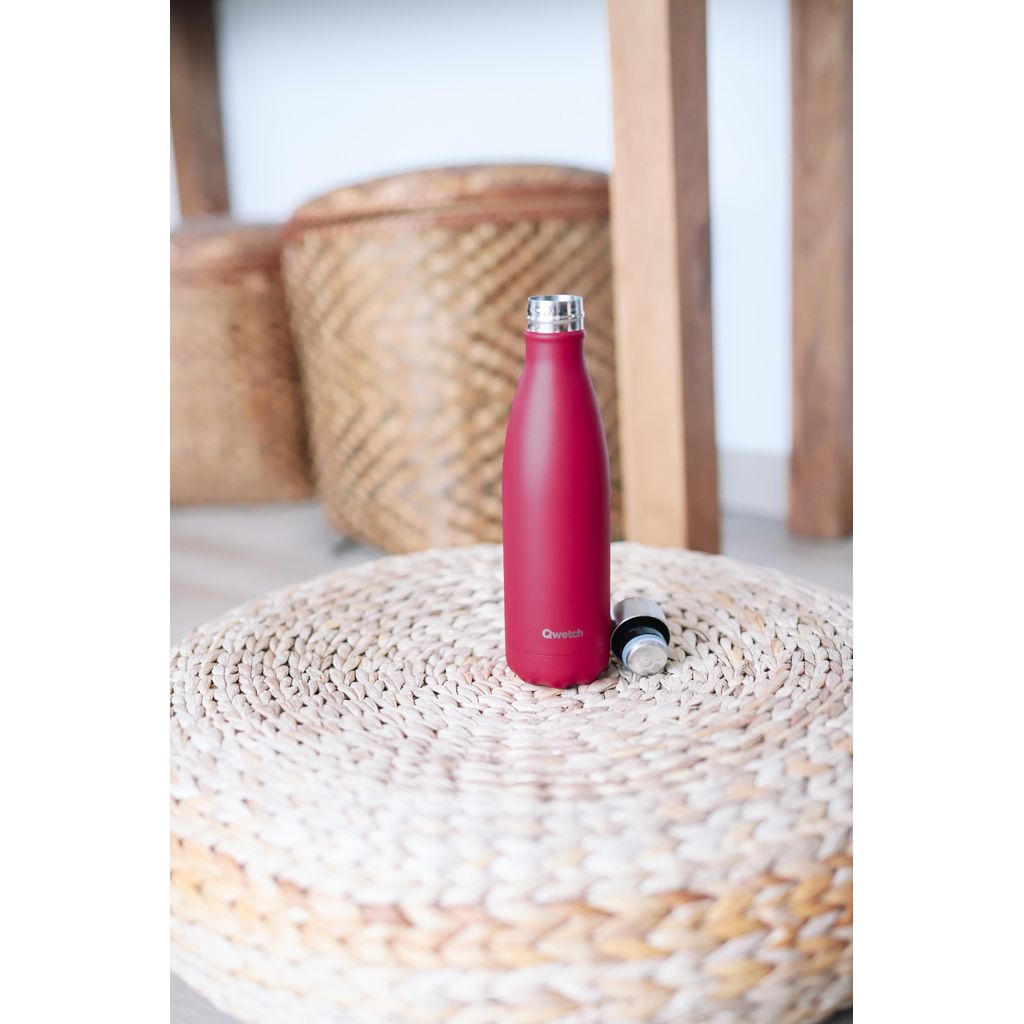 Bouteille isotherme framboise matt 750ml - Visuel 2
