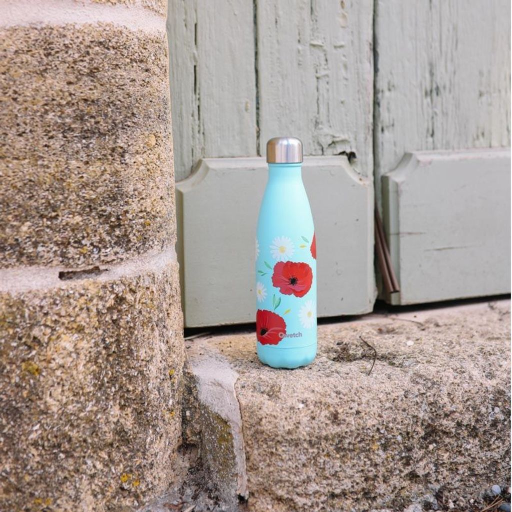 Bouteille isotherme Coquelicot 750ml - Visuel 1