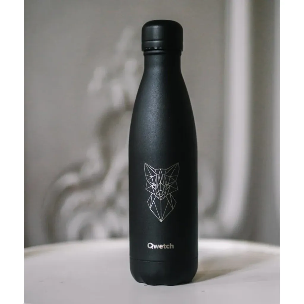 Bouteille isotherme noir renard 500 ml - Visuel 2