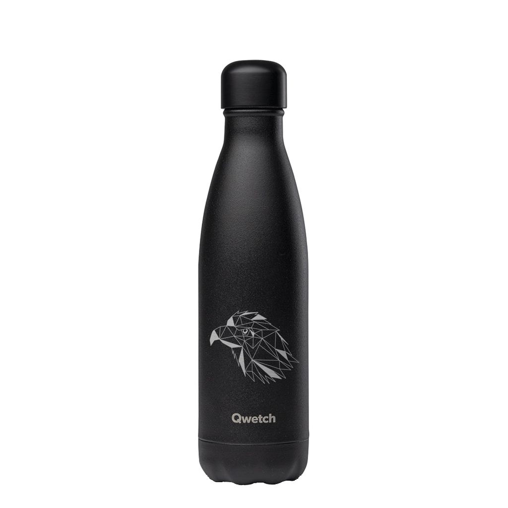 Bouteille isotherme noir aigle 500 ml - Visuel 0