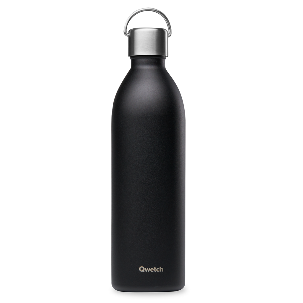 Bouteille isotherme Active Matt Noir 1L - Visuel 0