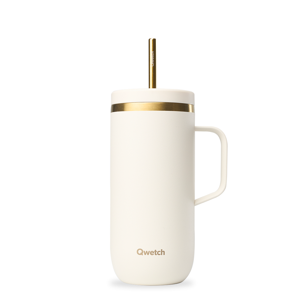 Cold cup isotherme inox avec anse - Matt - Sable & Or - 600ml - Visuel 1