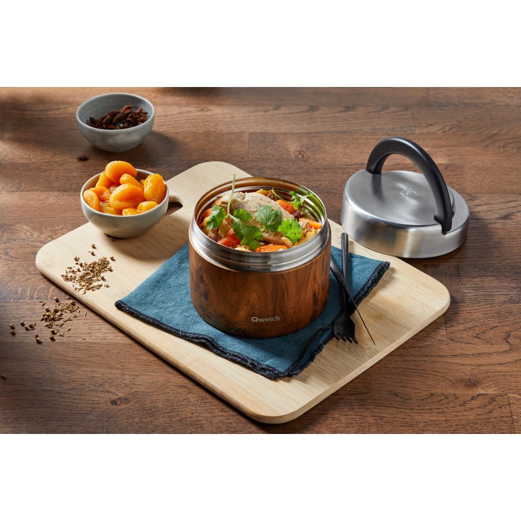 Lunchbox isotherme active wood 850ml - Visuel 2
