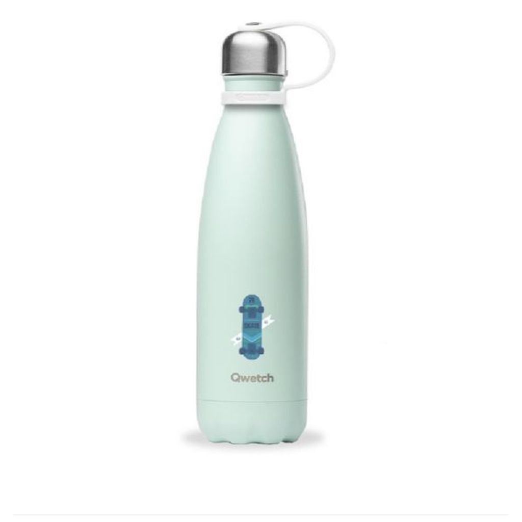 Bouteille isotherme verte skate 500 ml - Visuel 0