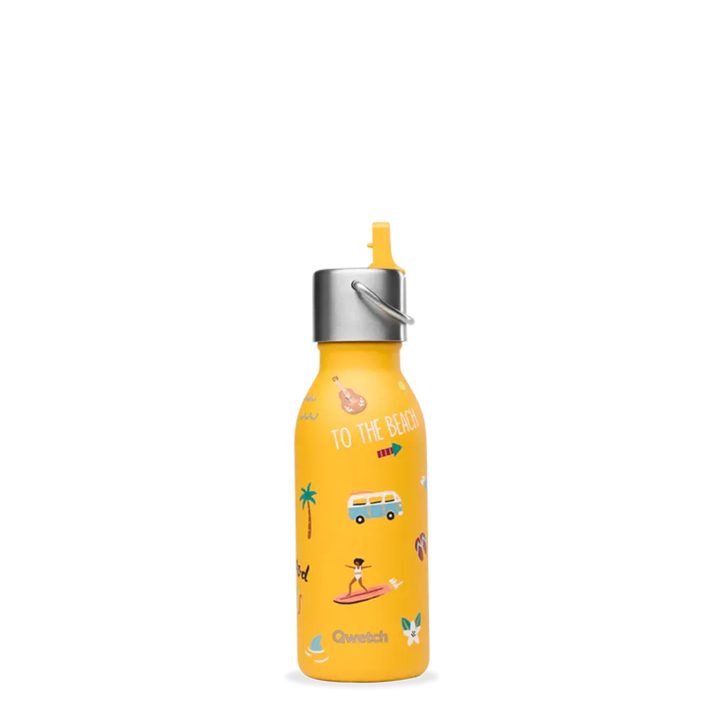 Bouteille isotherme enfant Honolulu Curry bouchon pipette 350 ml - Visuel 0
