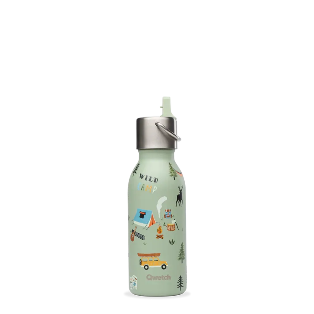 Bouteille isotherme enfant Yosemite Tilleul bouchon pipette 350 ml - Visuel 1