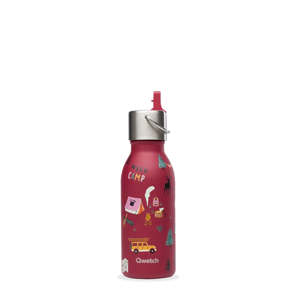 Bouteille isotherme enfant Yosemite Grenat​ bouchon pipette 350 ml - Visuel 1