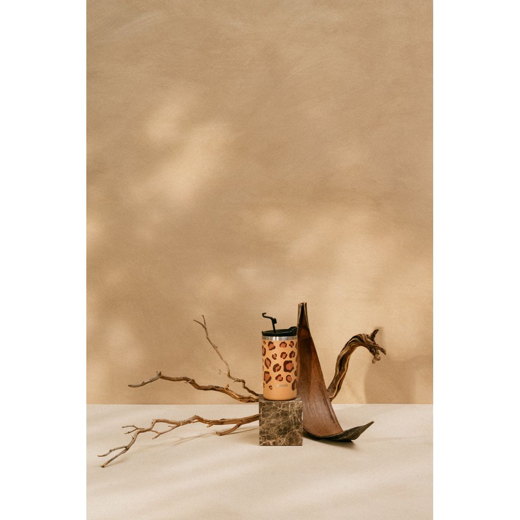 Travel Mug Isotherme Léopard Camel 470 ml - Visuel 2