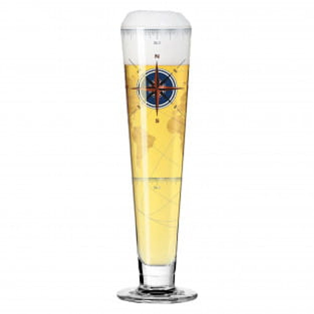 Verre à Bière Ritzenhoff – Artist Schragspur 2002 – Pilsner Neuf En Boîte
