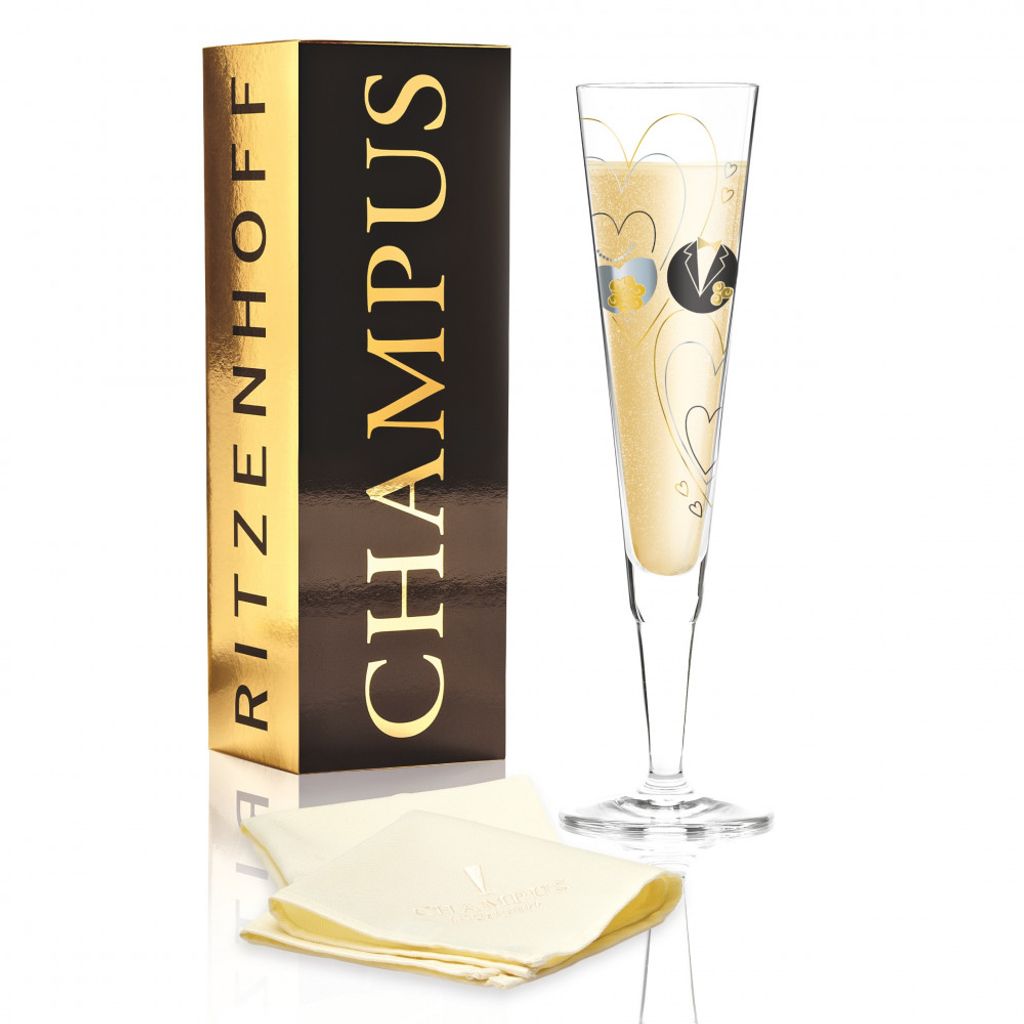 Coffret flûte Champus cœurs - Visuel 1
