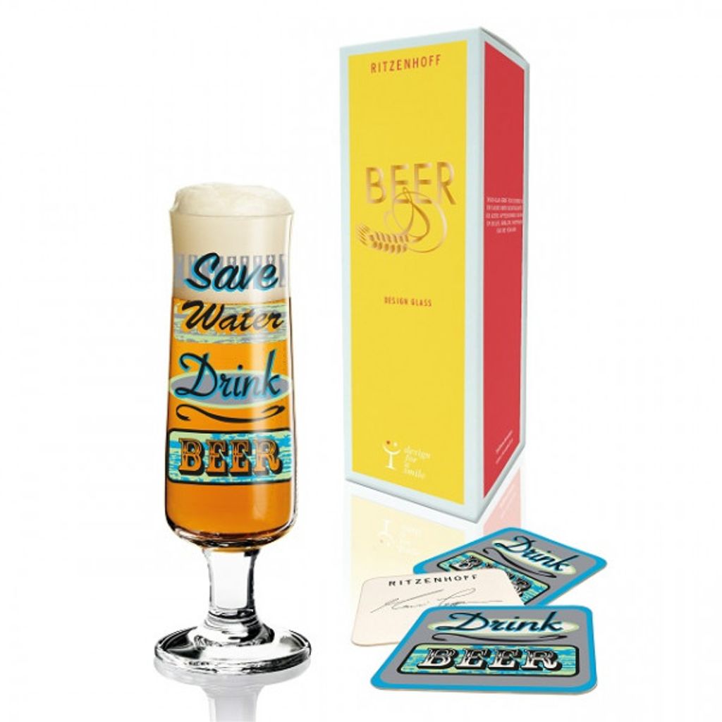 Coffret verre à bière Drink Beer - Visuel 1