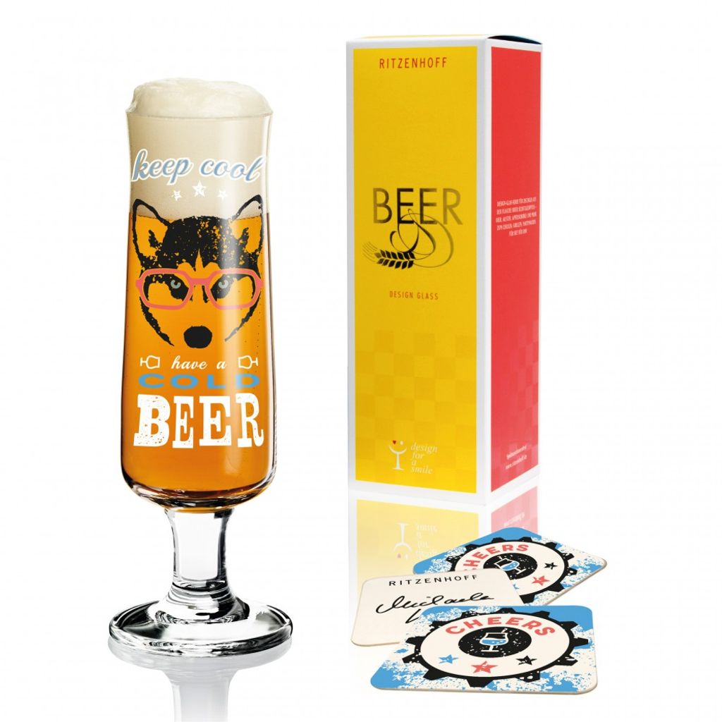 Verre à bière Tulipe "Beer" Husky - Visuel 1