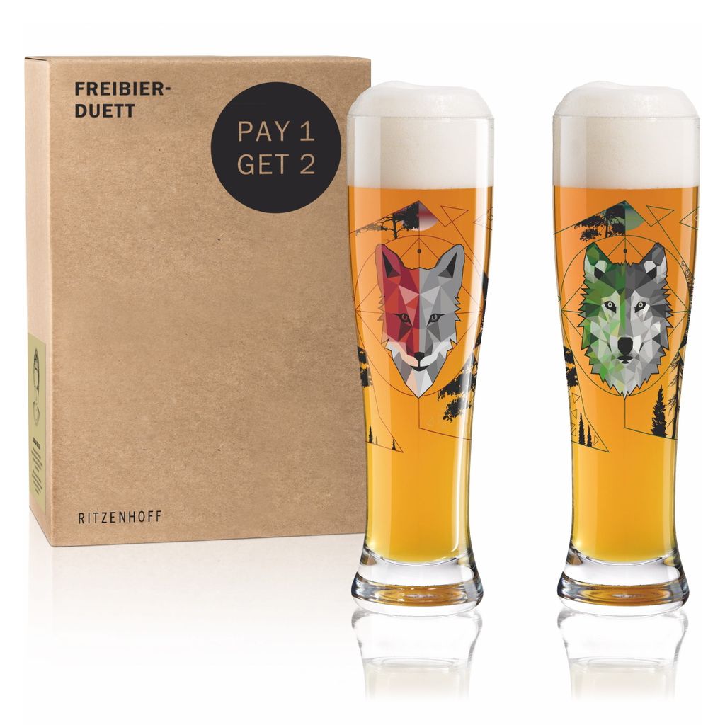 Lot de 2 verres à bière - Visuel 1