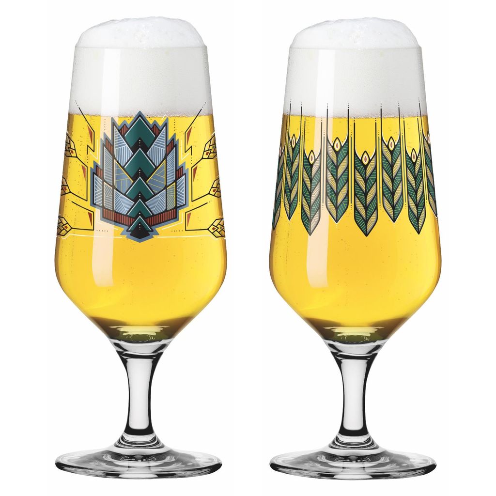 Coffret de 2 verres à bière Houblon et Orge 37,4cl Ritzenhoff ...