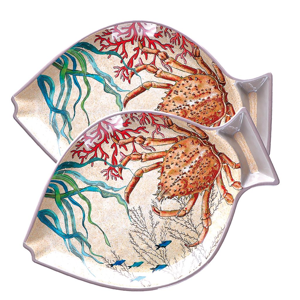 Plat poisson en mélamine Sealife 33 x 23cm - Visuel 3