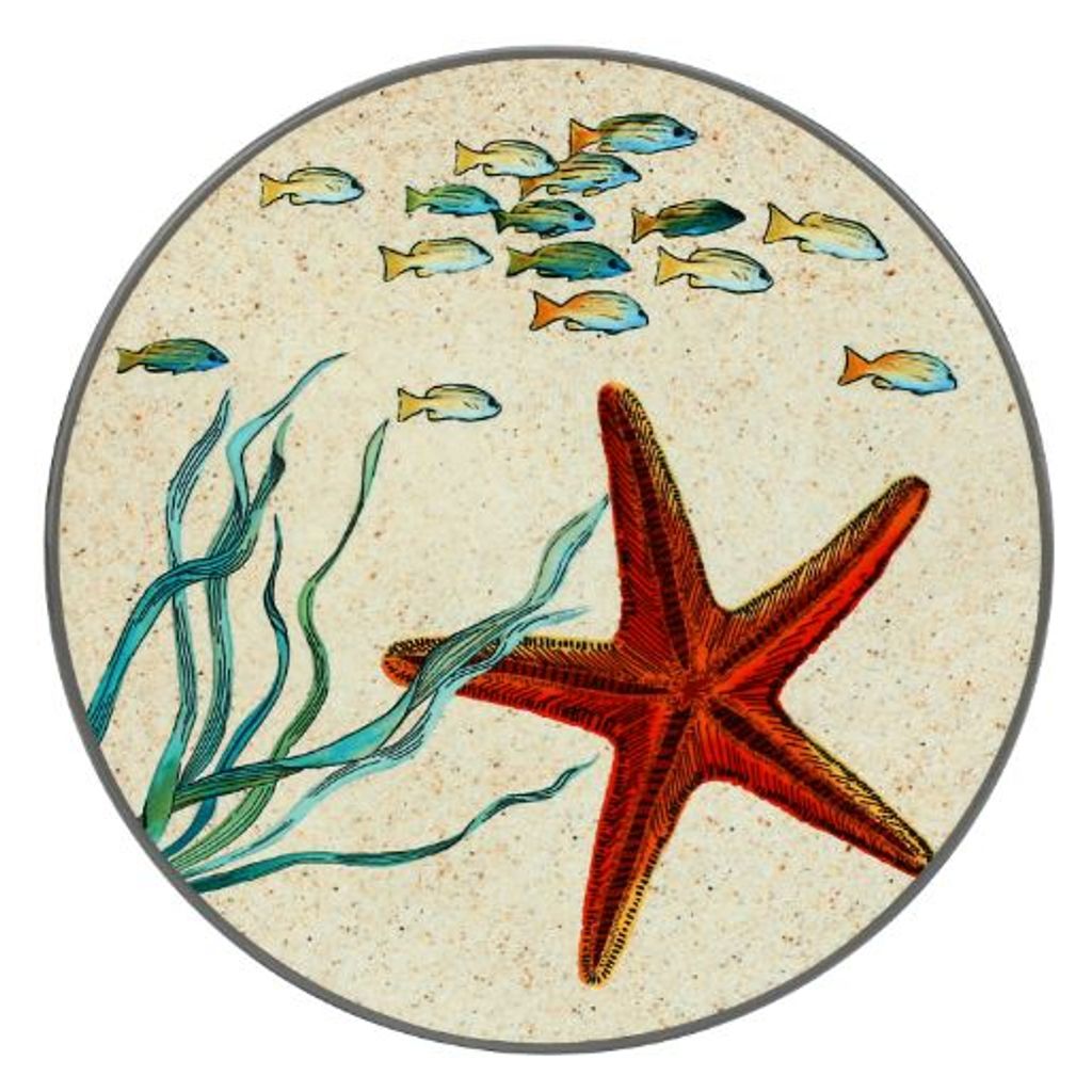 Dessous de plat en mélamine Sealife Etoile 20 cm - Visuel 0