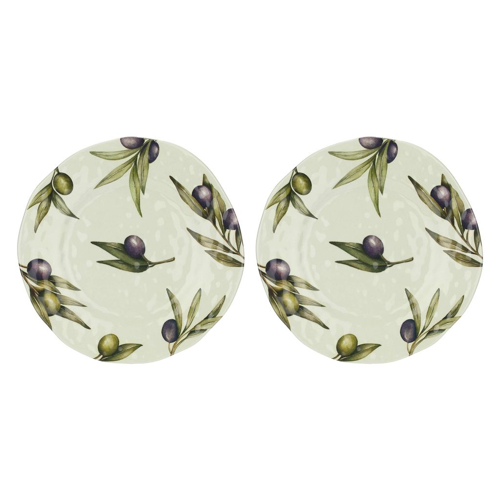 Assiettes plates Olyvia mélamine - Visuel 3