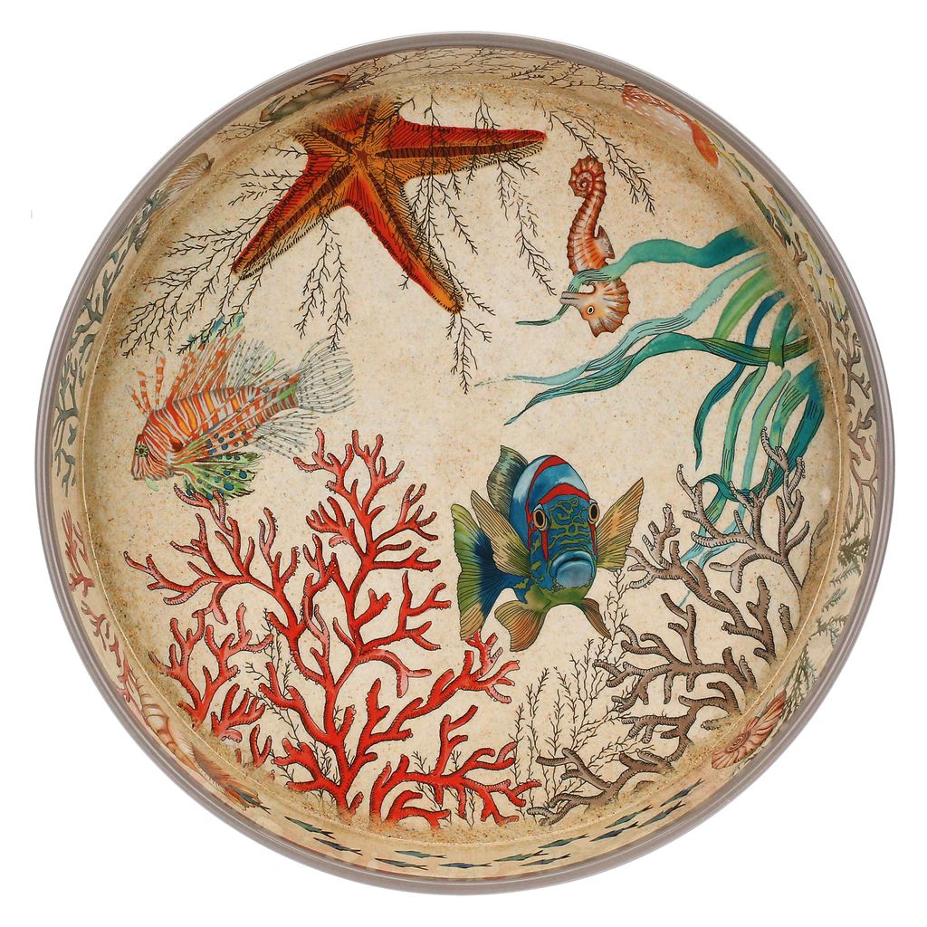 Plateau Sea Life en mélamine - Visuel 0