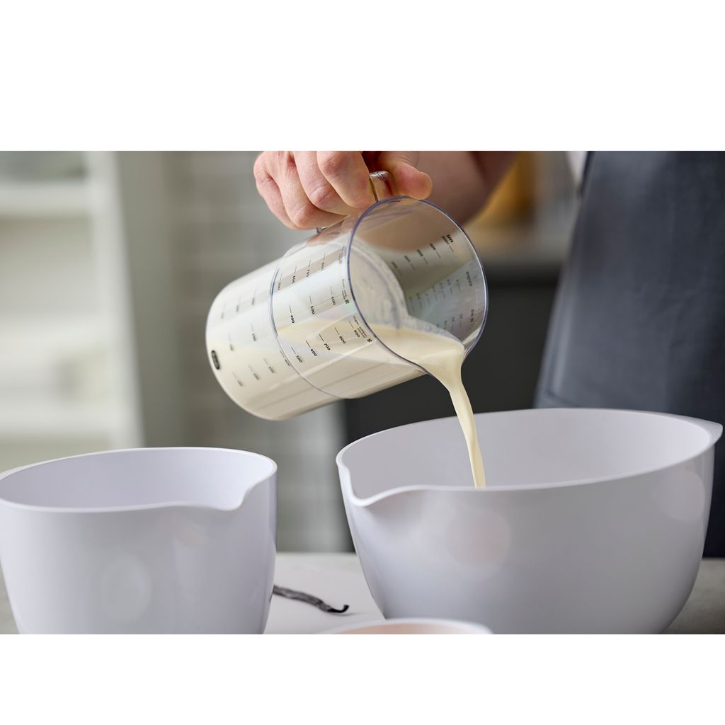 Bol à mixer Margrethe avec bec verseur, en Durostima, Blanc, 3 L - Visuel 2