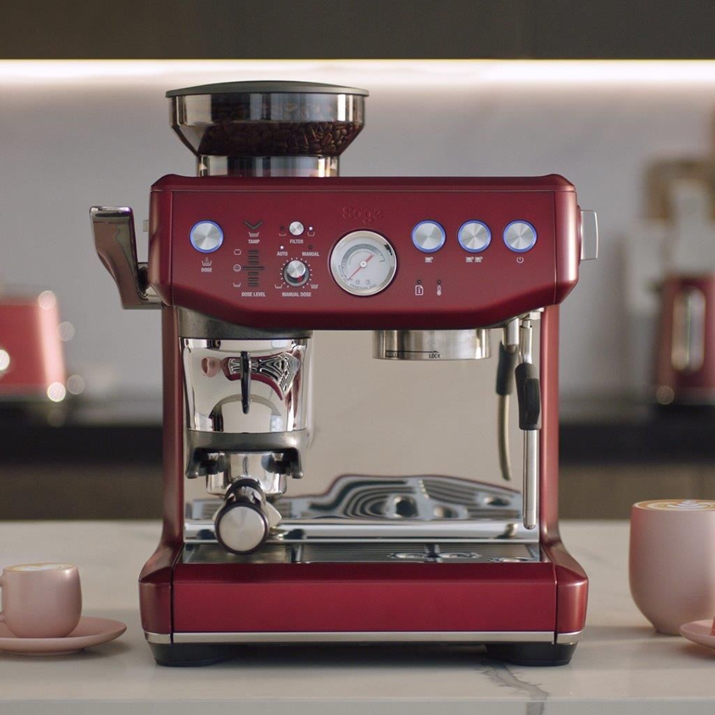 Machine à Expresso Barista Express Impress rouge Sage® - Culinarion