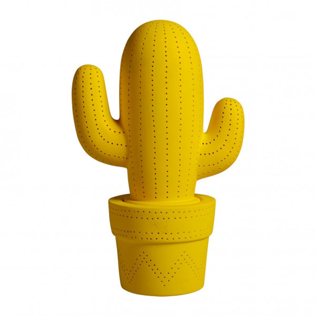 LAMPE CACTUS JAUNE - Visuel 1