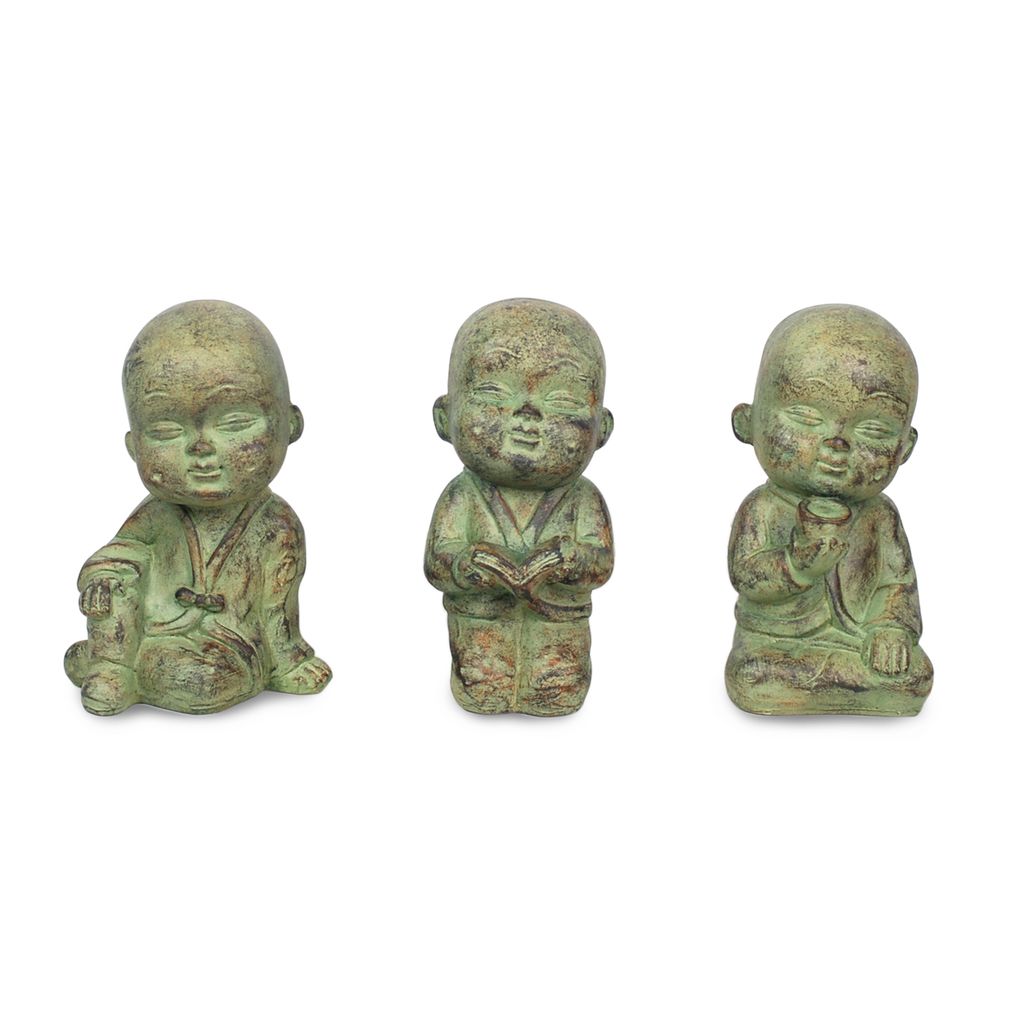 Statuette Petit Moine Livre - Visuel 1