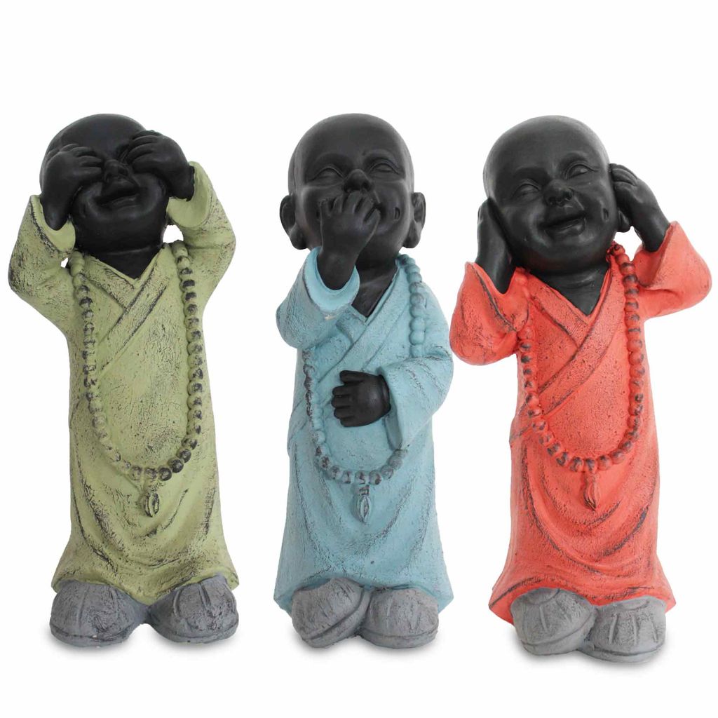 Statuette moine rouge - Visuel 1
