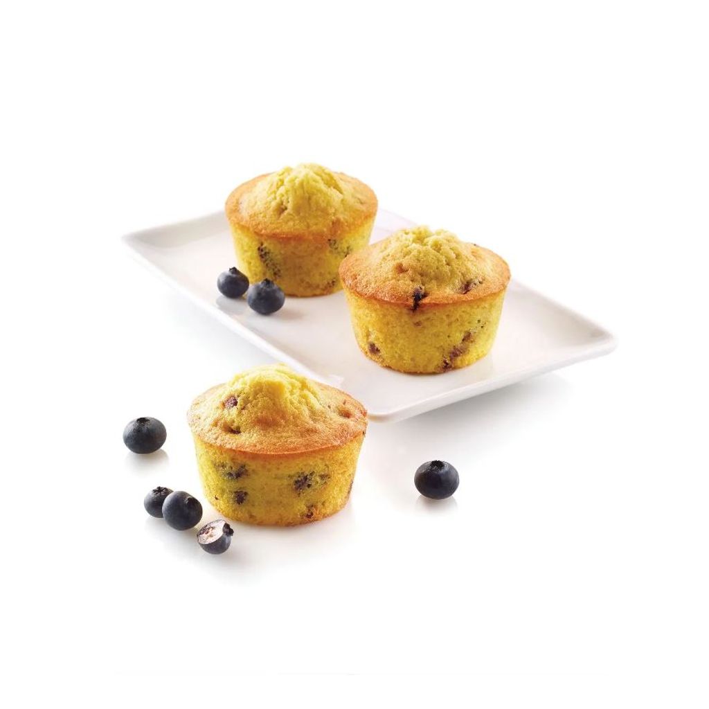 Moule silicone 6 Muffins D 6,9 cm - Visuel 1