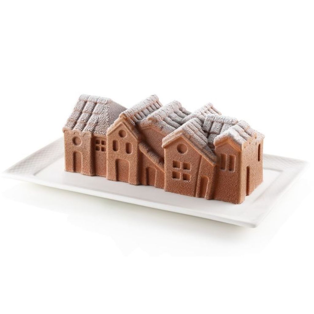 Kit buche Village d'hiver 32 cm - Visuel 0