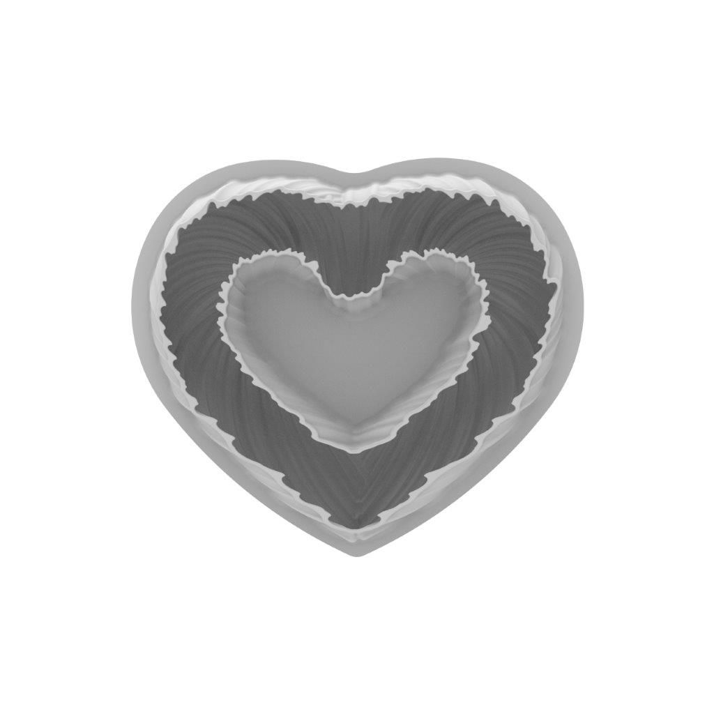 Moule 3D cœur "Hearbeat" - Visuel 2
