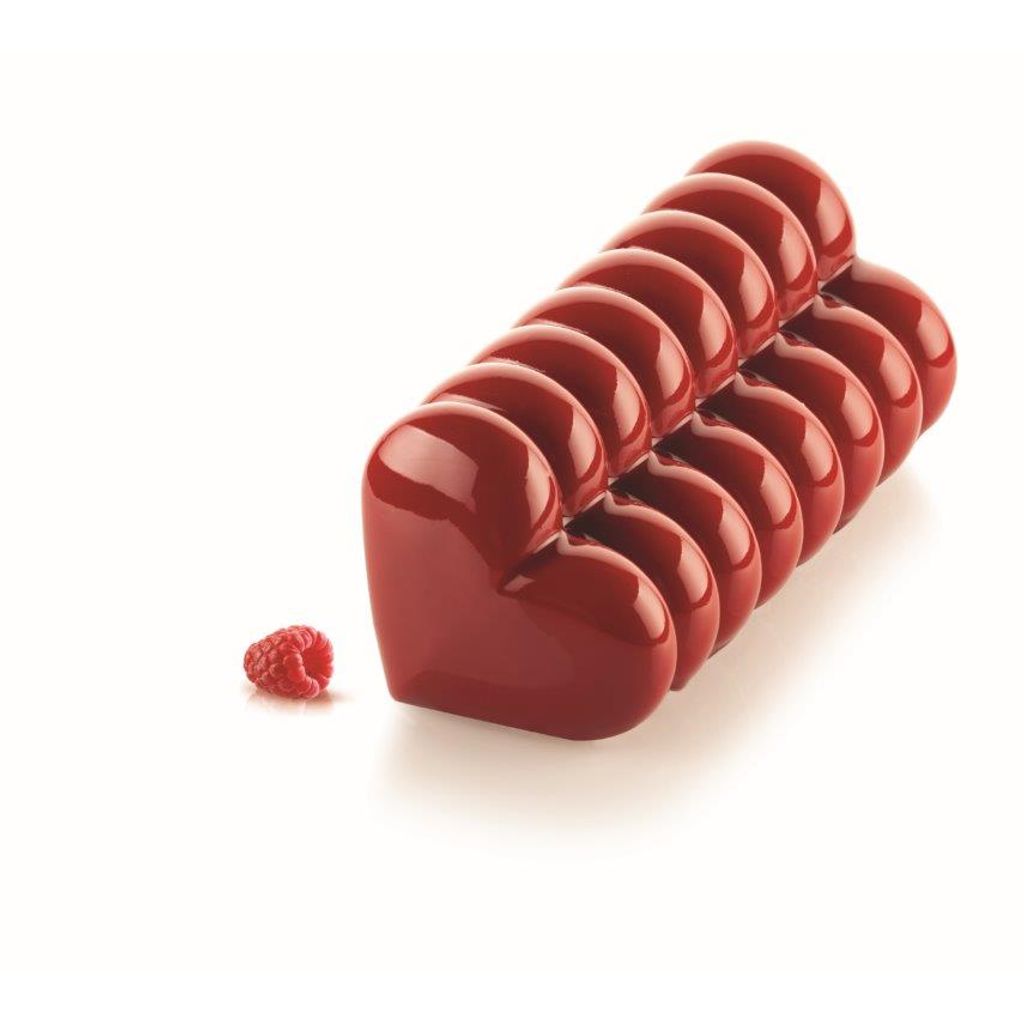 Moule à buche cœur - Visuel 1