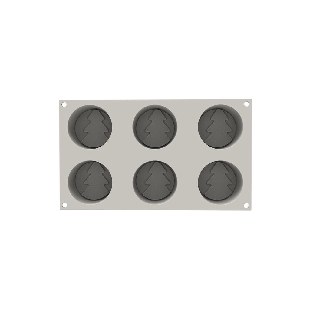 Mini moule rond sapin en silicone - Visuel 3
