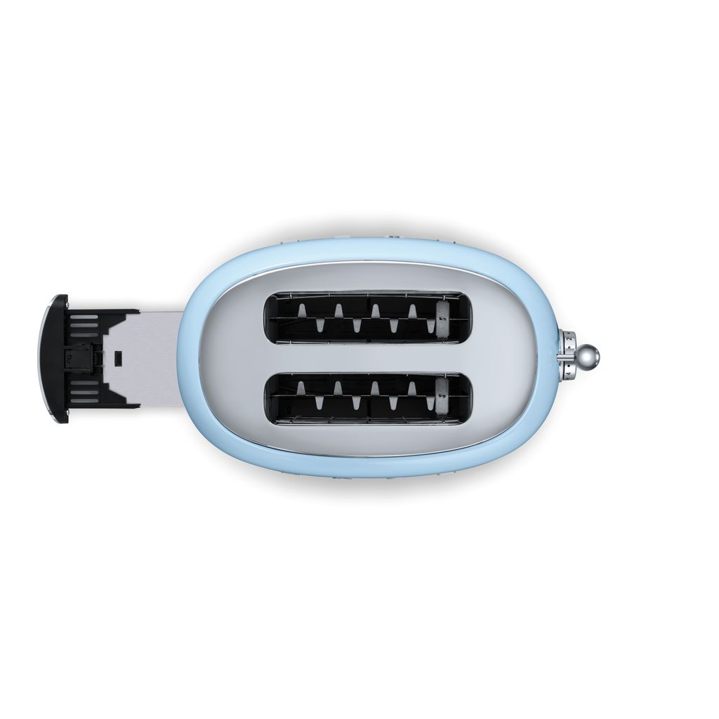 Lot Grille-pain 4 Tranches Et Bouilloire SMEG Bleu - Modèles TSF01 Et KLF03 - Occasion