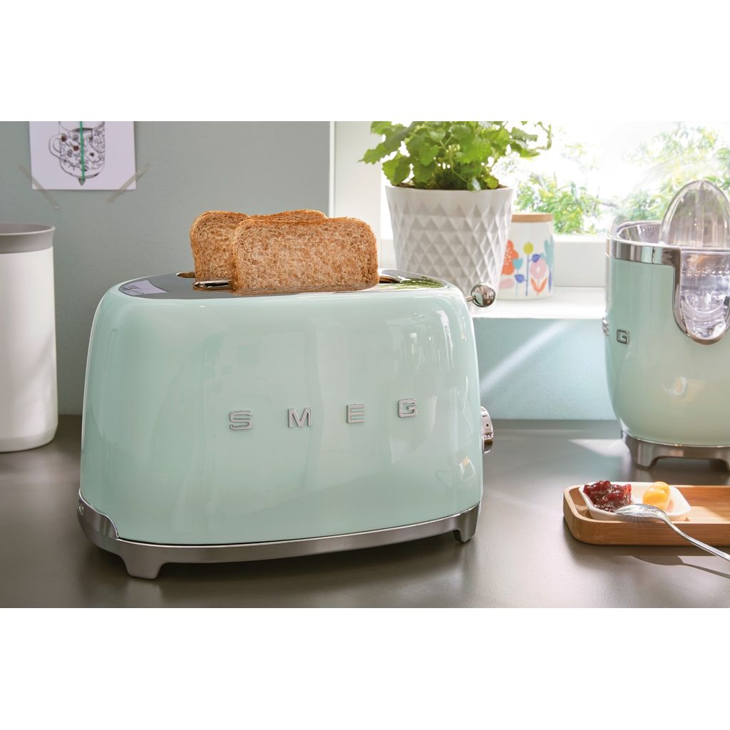 Grille pain toaster 2 tranches vert eau