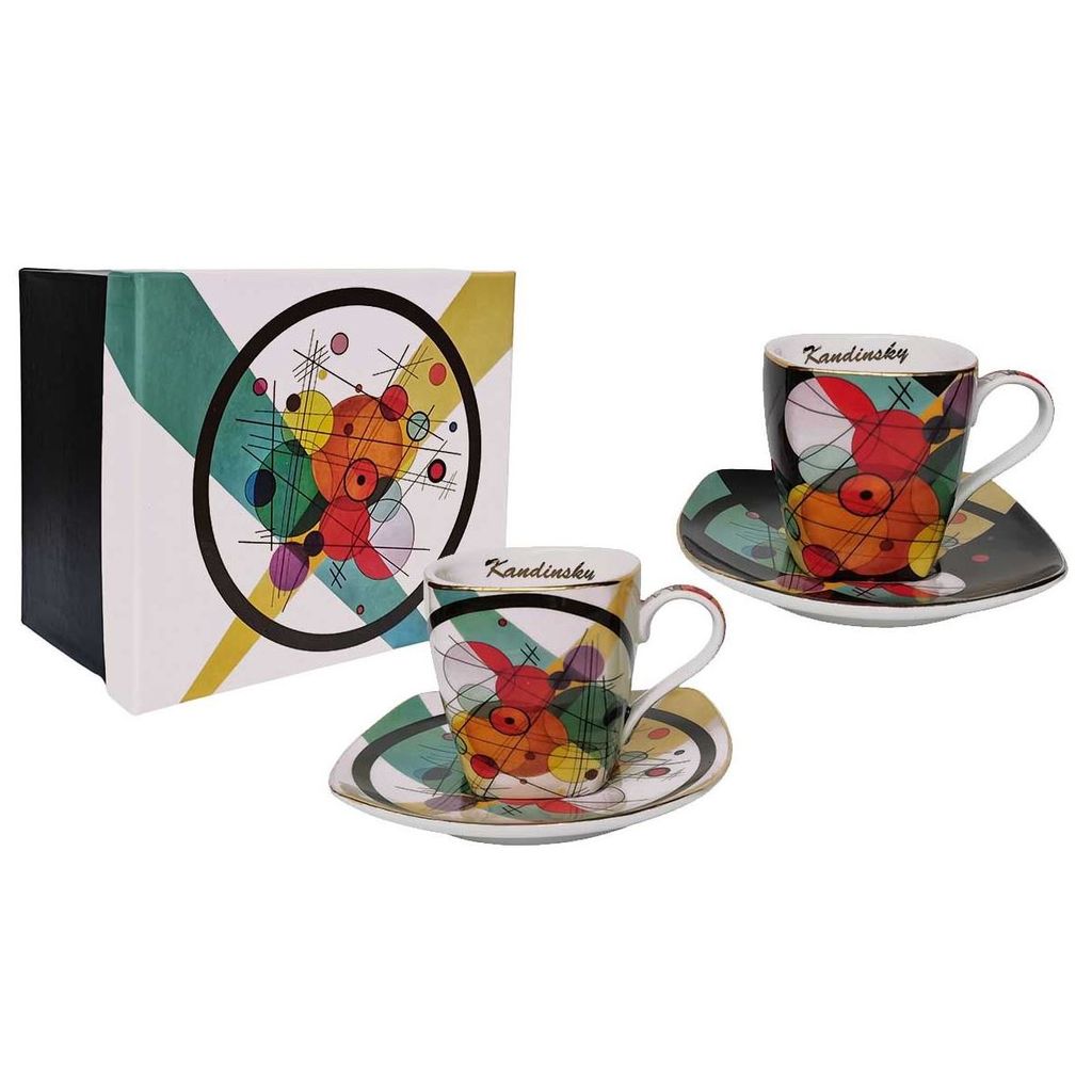 Lot De 8 Tasses à Café Avec Soucoupes En Verre - Transparentes - Occasion En Très Bon État (TBE)