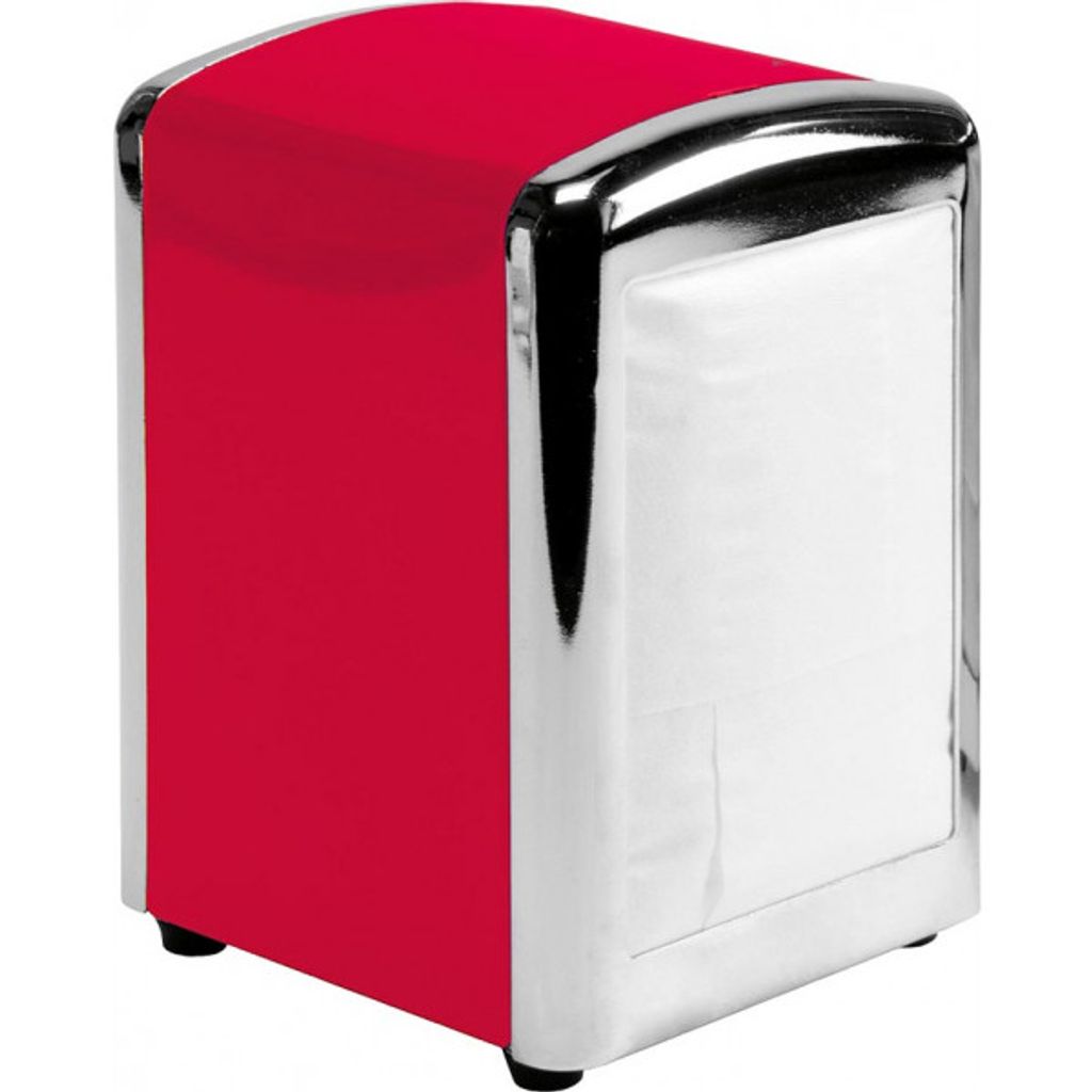 Distributeur de serviettes rouge - Visuel 1