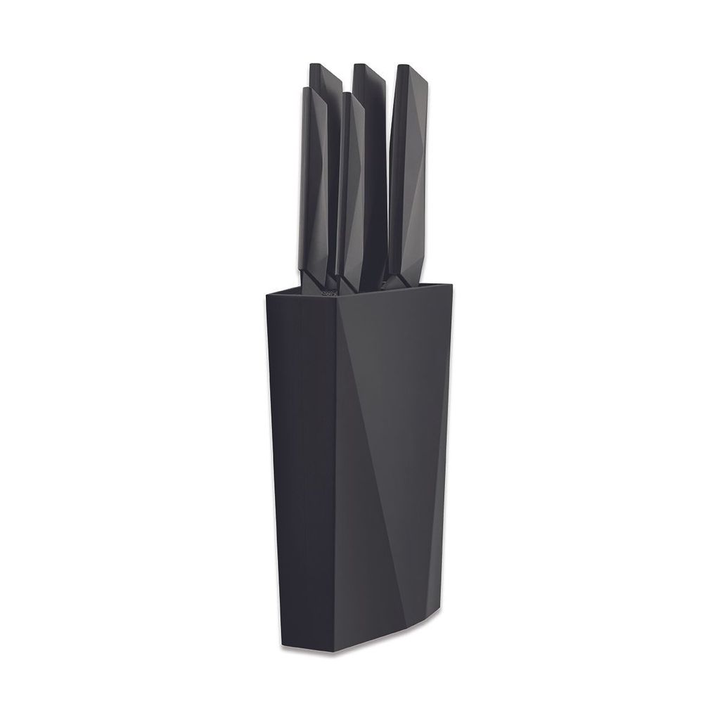 BLOC 5 COUTEAUX FURTIF lame noire - Visuel 0