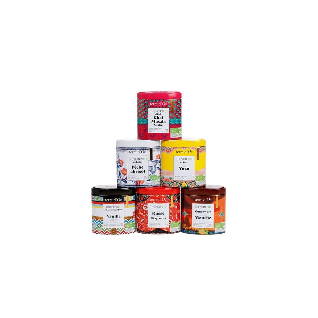 COFFRET Découverte bio 6 THÉS ROOIBOS DE L'HOSPITALITÉ - Visuel 0
