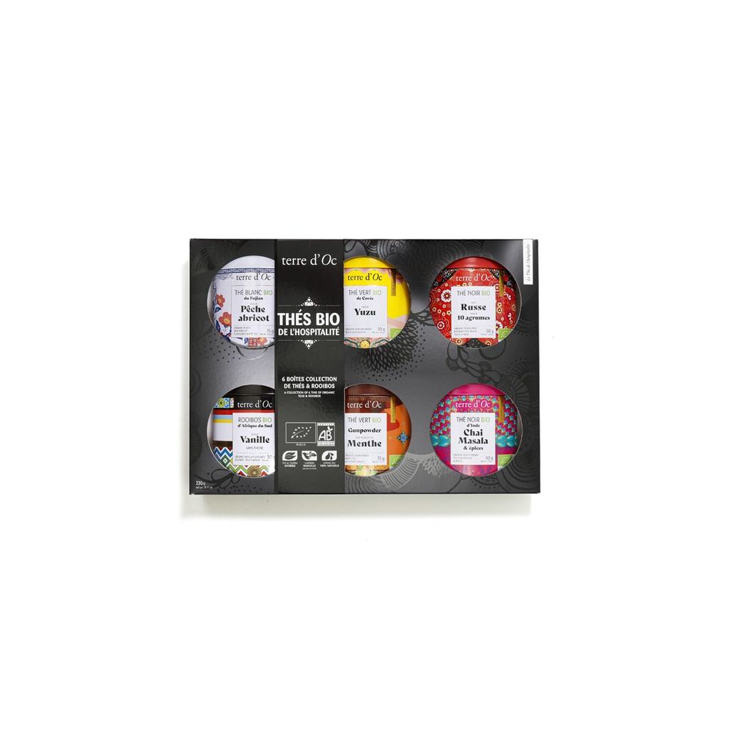 COFFRET Découverte bio 6 THÉS ROOIBOS DE L'HOSPITALITÉ - Visuel 1