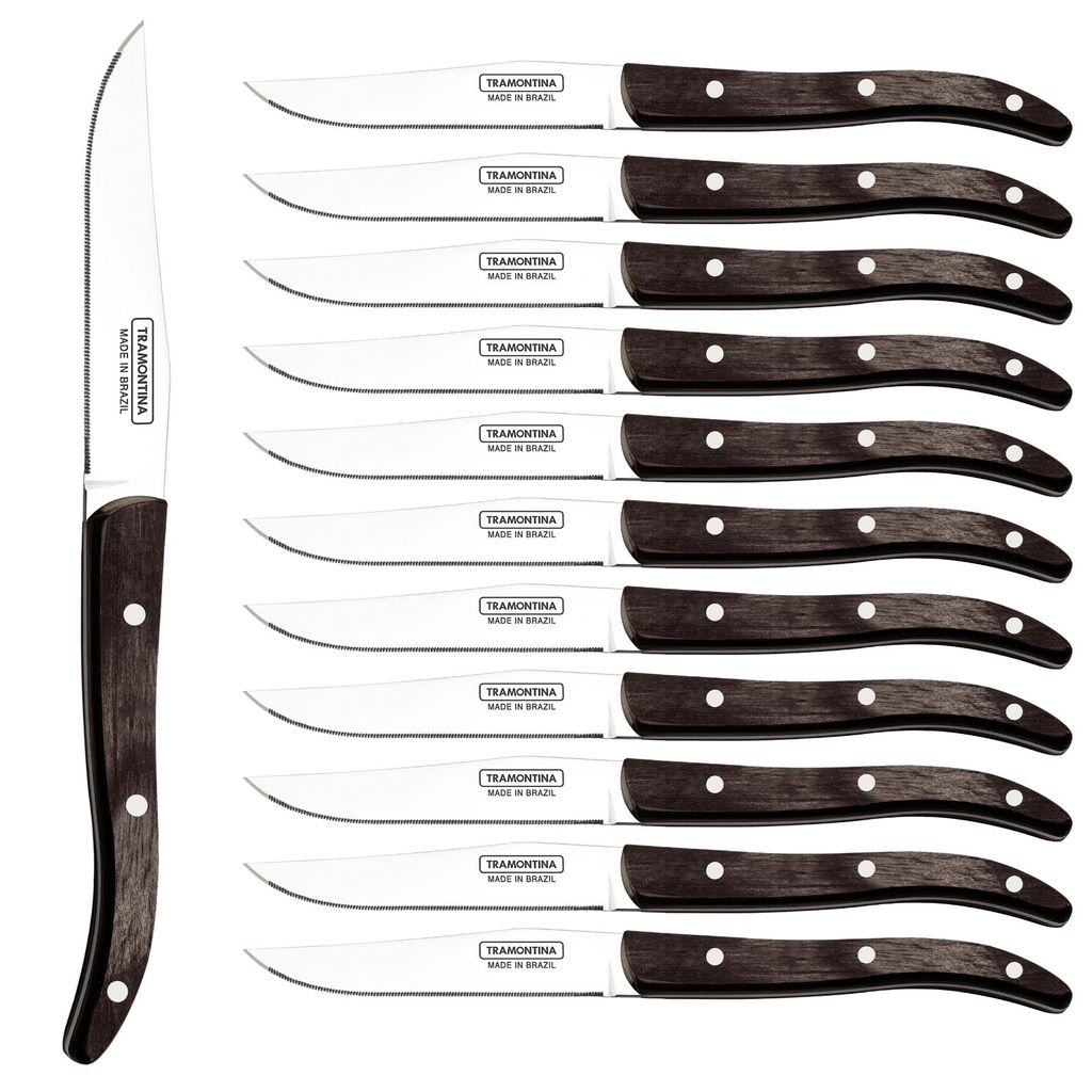 Couteau à steak French micro dentelé 22cm - Visuel 0