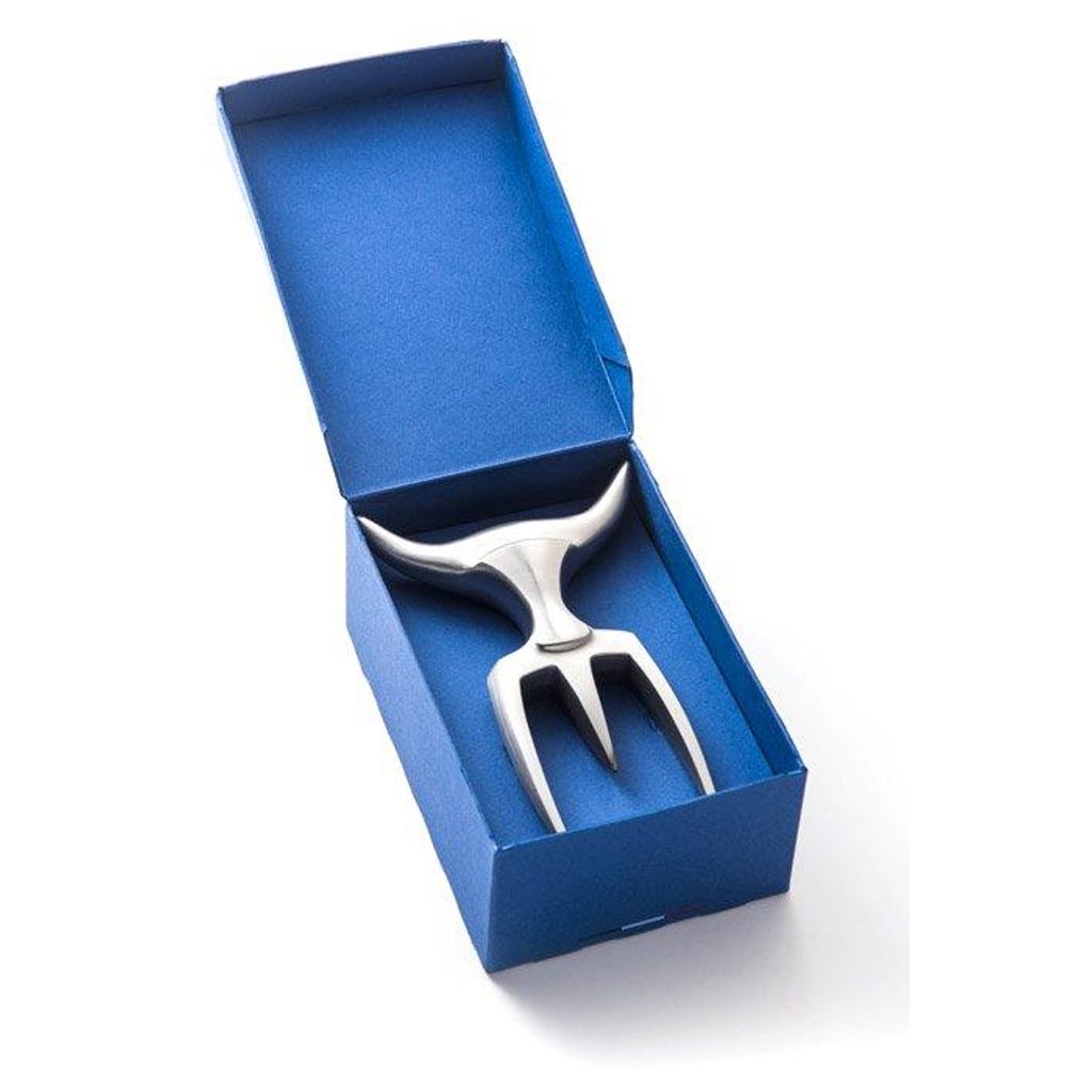 Fourchette à découper Tridens avec socle en bois - Visuel 2