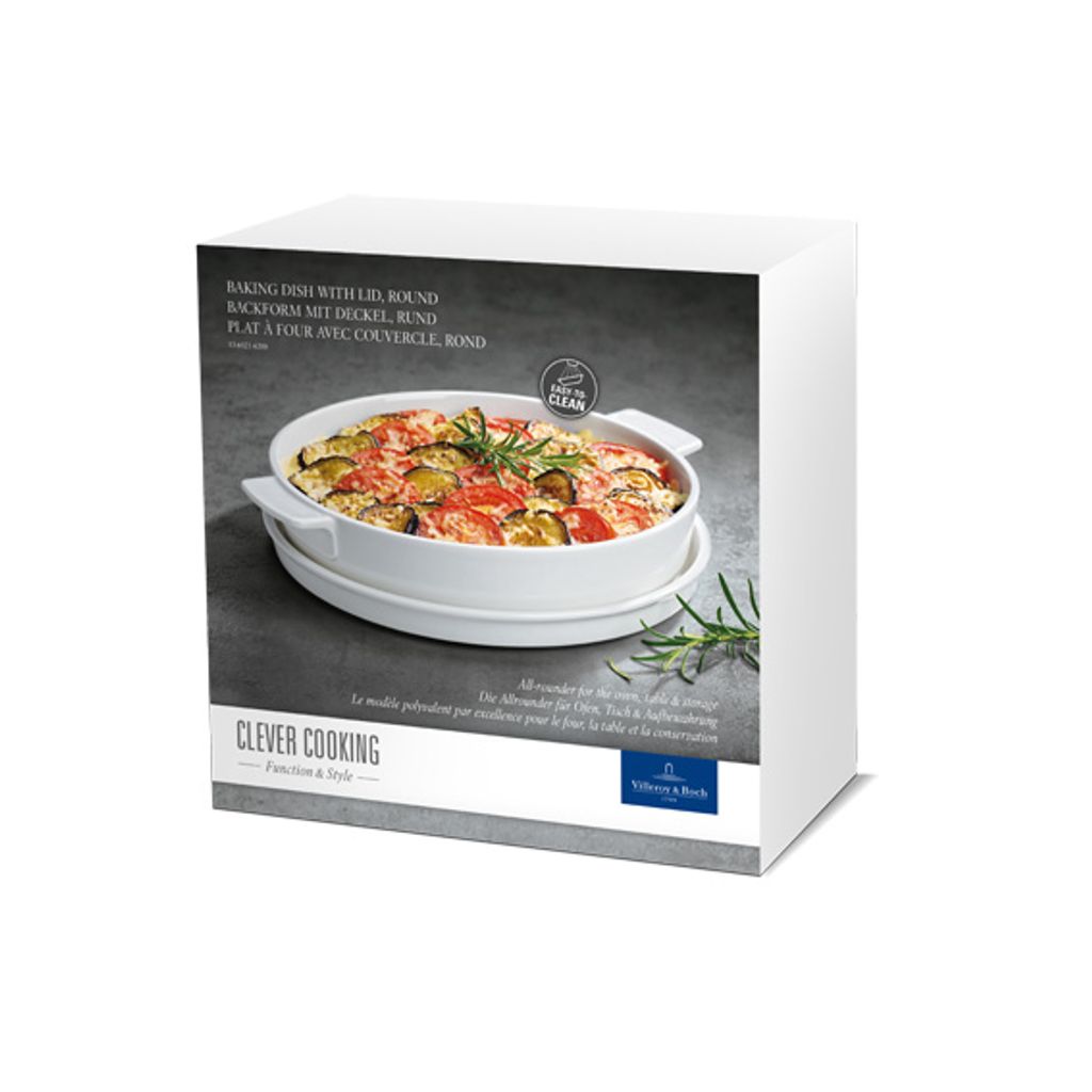 Plat à four Clever rond 28 cm + couvercle - Visuel 4