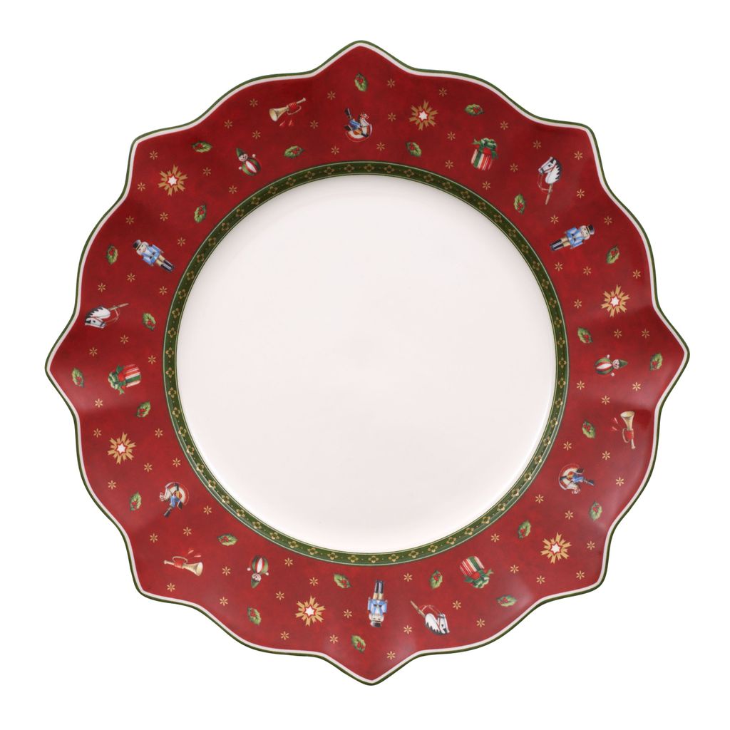 Assiette plate Toy’s Delight rouge 28,4 cm - Visuel 0