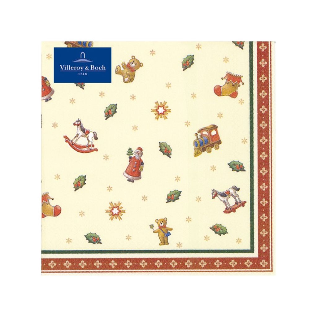 Set de 20 serviettes en papier jouets 25x25cm - Visuel 0