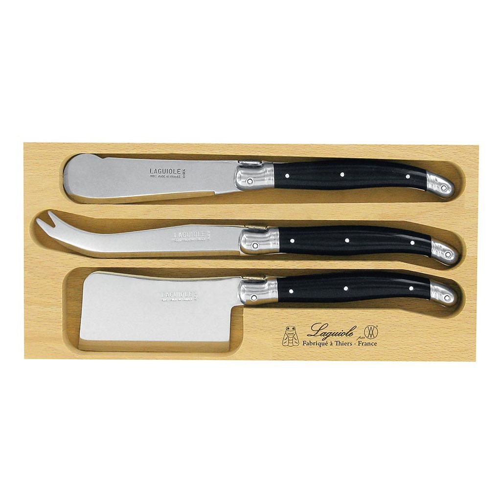 Coffret fromage 3 couteaux Laguiole - Visuel 0