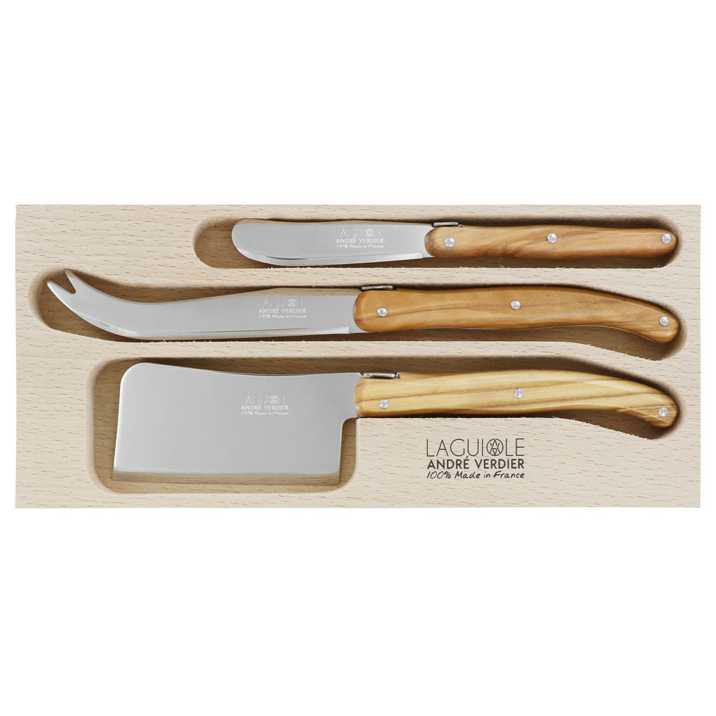 Coffret 3 pièces fromage Olivier - Visuel 1