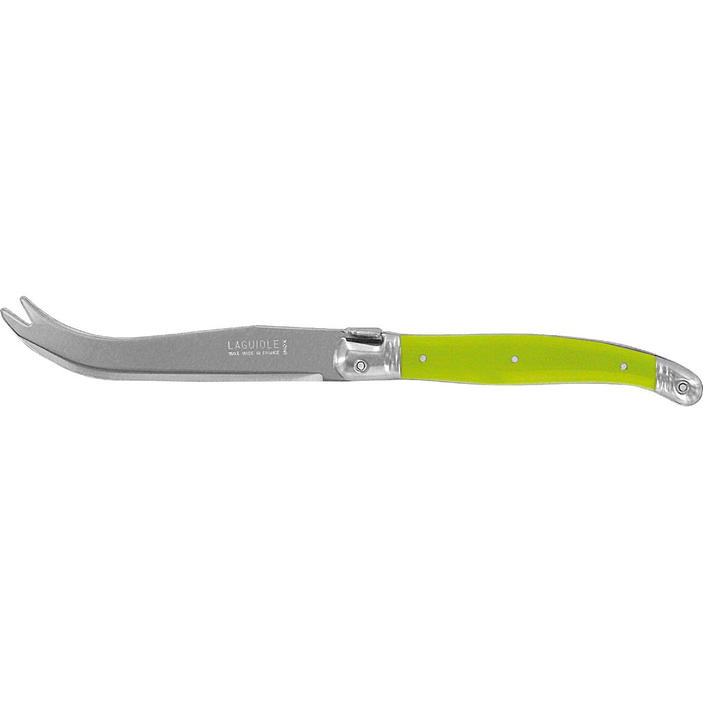 Couteau à fromage Laguiole vert - Visuel 0