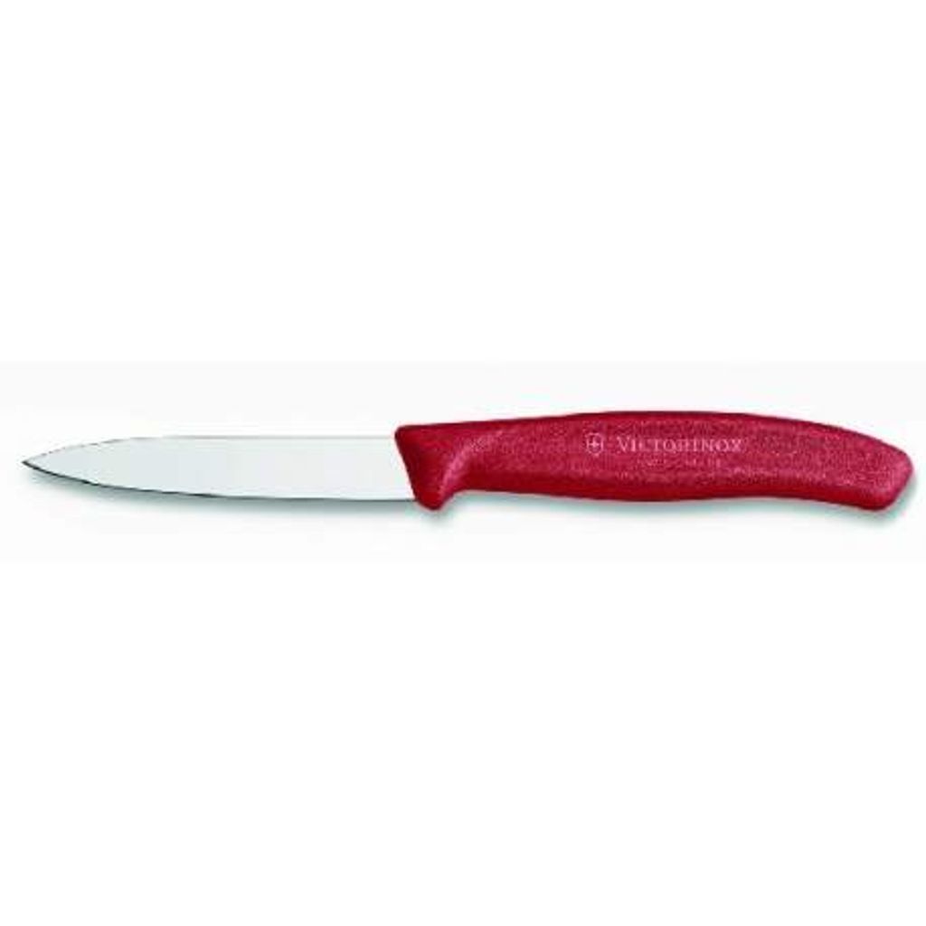 Couteau d'office 8 cm rouge - Visuel 0