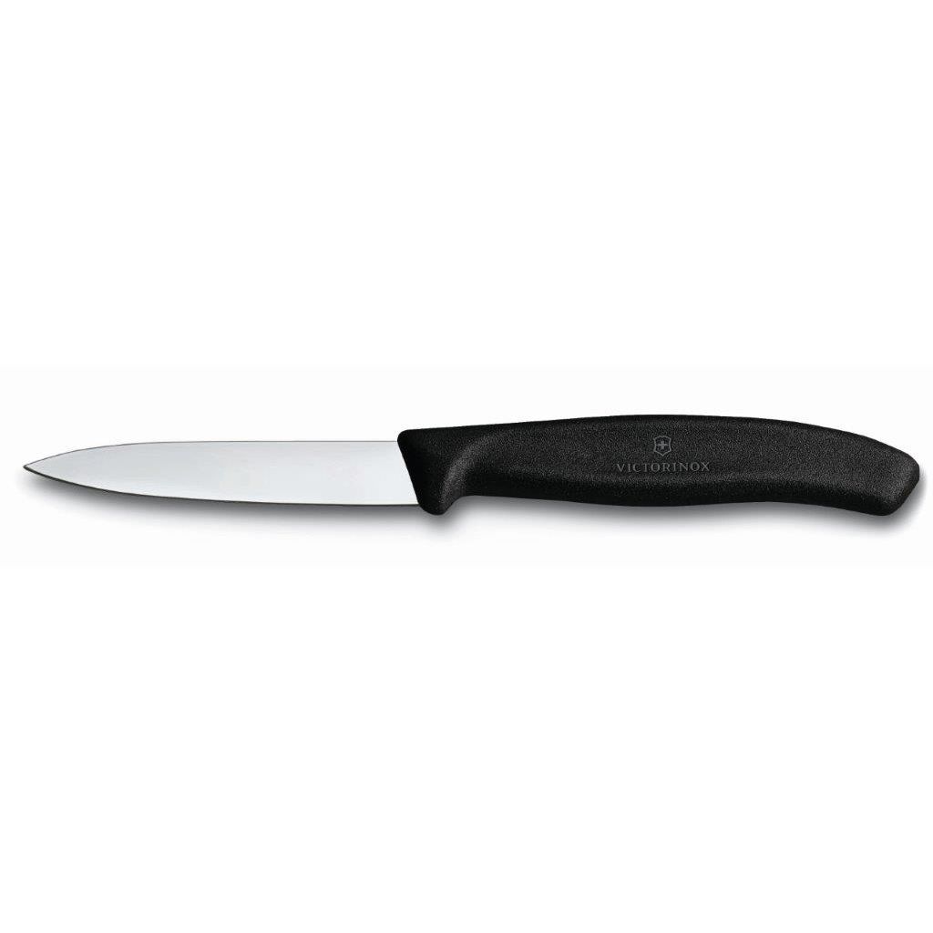 Couteau d'office Swissclassic 8 cm noir - Visuel 0